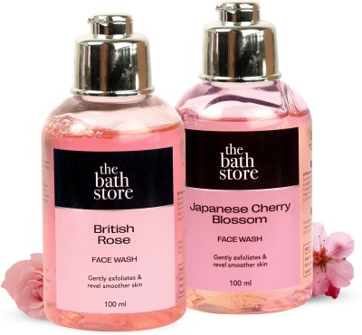 The Bath Store (Japanese Cherry Blossom & British Rose)  Face Wash(200 ml)