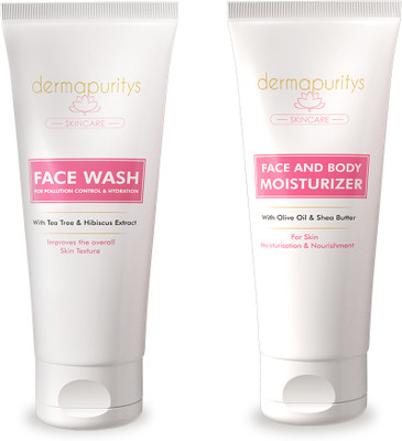 Dermapuritys Derma Puritys Face wash -100ml + Face & Body Moisturizer - 100ml(200 ml)