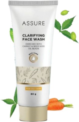 ASSURE CLARIFYING FACE WASH ENRICHED WITH CARROT & NEEM SEED OIL BEADS (60G EACH) Face Wash(60 g)