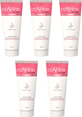 EPISHINE Advanced Skin Lightening & Brightening with AHA-BHA Blend Face Wash(350 ml)