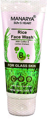 Manarya Sun's Heart Rice Water & Niacinamide  - Nourishing & Brightening Formula, 100ml Face Wash(100 ml)