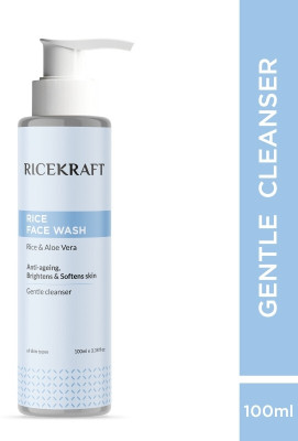 Ricekraft Rice Water Gentle Cleanser for Soft and Bright skin Korean Face Wash(100 ml)
