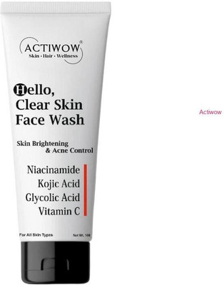 ACTIWOW Hello  Natural Brightness Foam with Tea Tree Oil Face Wash(100 ml)