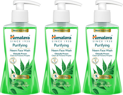 HIMALAYA Purifying Neem|Clinically proven to fight against acne and pimples|Gently cleanses|100% naturally derived Neem Face Wash(600 ml)