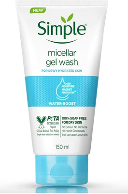 Simple Micellar Gel Wash Water Boost 150ml Face Wash(150 ml)