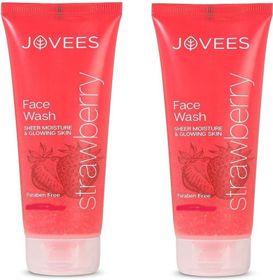 JOVEES Strawberry For Soft,Supple & Glowing Skin with Marigold ,Jojoba & Rose Extract Face Wash(100 ml)