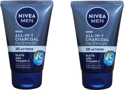 NIVEA All-IN-1 Charcoal  100G Face Wash(200 g)