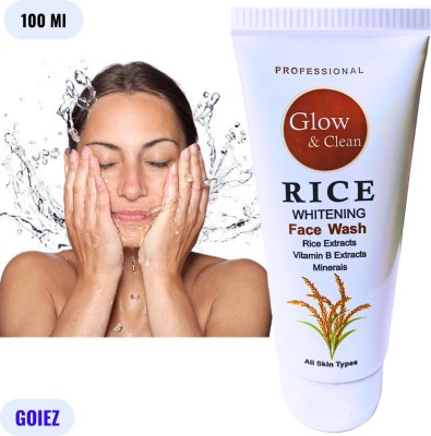 GOIEZ Rice  Ultra White Skin Brightening Daily Cleanser Face Wash(100 ml)