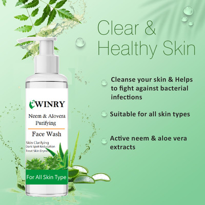 winry Combination & Sensitive Skin Purifying Neem  Face Wash(200 g)