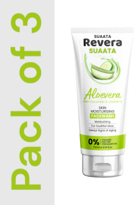 Suaata revera aloevera with cucumber and vitamin e skin moisturising face wash Face Wash(300 g)