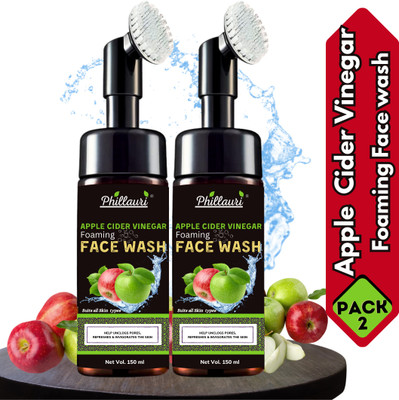 Phillauri Apple Cider Vinegar Foaming - No Parabens, Sulphate Face Wash(300 ml)