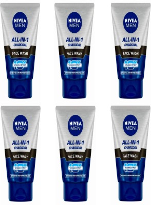 NIVEA 6pc All In One 50gm Fw Set of 6 Face Wash(300 ml)