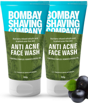BOMBAY SHAVING COMPANY Anti Acne Facewash for Men | Oily and Combination Skin for Acne & Pimple control Face Wash(300 g)