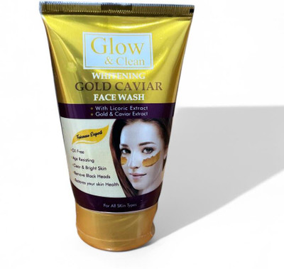 Glow & Clean Glow and Clean Whitening  – Gold & Caviar for Radiant Skin Face Wash(100 g)