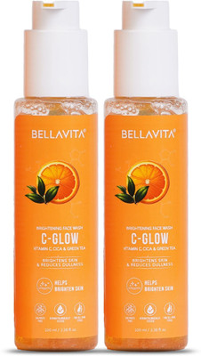 BELLAVITA Vitamin C  Pack of 2 for Oil Control, Skin Brightening & Cleansing Face Wash(200 ml)