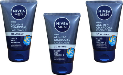 NIVEA All-IN-1 Charcoal  100G Face Wash(300 g)