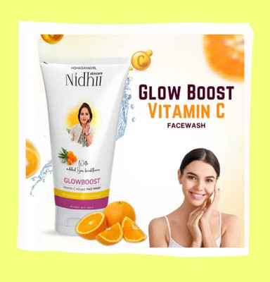 HGHASAYAGIRL NIDHI SKINCARE Glow Boost Vitamin C mm Face Wash(100 g)
