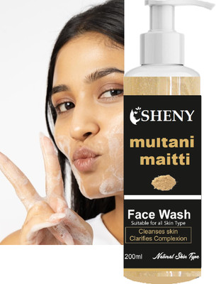 SHENY multani mitti face wash is best suited for normal to oily skin  Face Wash(200 g)