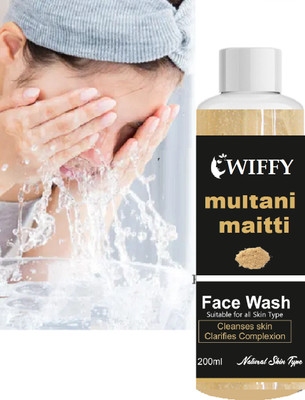 Wiffy multani mitti face wash to daily use skin soft and shniy Face Wash(200 g)