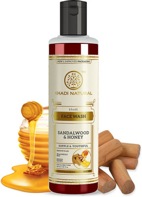 KHADI NATURAL Herbal Sandalwood & Honey  Face Wash(210 ml)