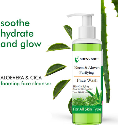 sheny soft PURIFYING NEEM PREVENTS PIMPLE | ANTI BACTERIALTURMERIC  Face Wash(200 g)