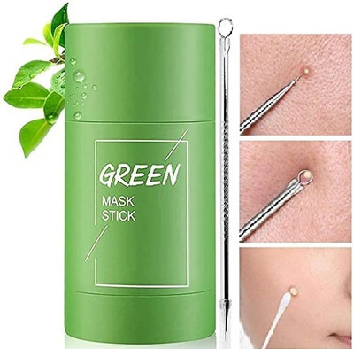 DARVING Green Mask Stick Blackhead Remover & Whitehead Remover Pin for Face Face Wash(40 g)