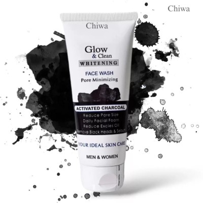 CHIWA Charcoal-Activated Glow & Clean Whitening  for Radiant Skin Face Wash(100 ml)