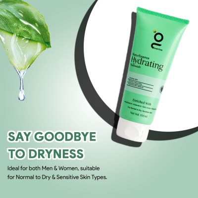 GLOWRICO NaturEssence Hydrating Facewash | Gentle  With Gotu Kola + Panthenol + Aloevera + Squalane | Soothes skin, Remove Impurities & Impoves Skin Texture | Dermatologically Tested | For Men & Women Face Wash(100 g)