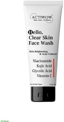 ACTIWOW Hello  Natural Deep Foam for Fresh Healthy Look Face Wash(100 ml)