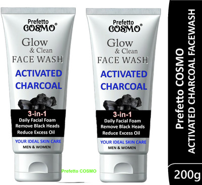 Prefetto COSMO Deep Cleanse with Charcoal Power Face Wash(200 g)