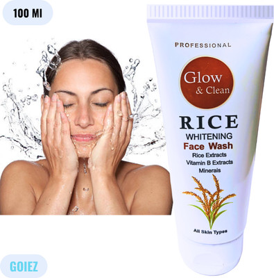 GOIEZ Rice  Fresh Glow Daily Purifying and Whitening Wash Face Wash(100 ml)