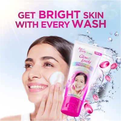 Glow & Lovely Skin Brightening women Facewash 50g x 2 (100g) Face Wash(100 g)