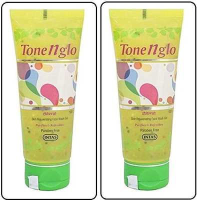 INTAS tone n glo face wash 100 gm pack of 2 Face Wash(200 g)