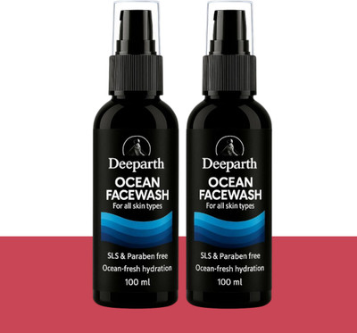Deeparth Ocean for Men  | Oil & Pimple Control | Clear Skin Glow | 100ml Each | Pack of 2 Face Wash(200 ml)