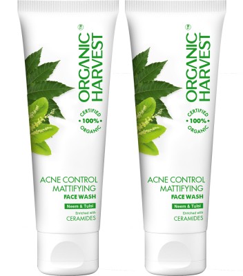 Organic Harvest Neem Face wash For Oily Skin, ECOCERT & PeTA Certified, Paraben & Sulphate Free Face Wash(200 ml)