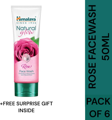 Himalaya Herbals NATURAL GLOW ROSE FACE WASH 50 PACK OF 6 Face Wash(200 ml)