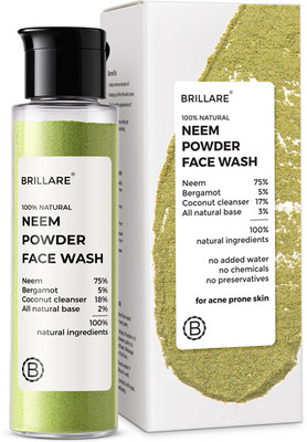 BRILLARE Neem, Reduces Acne & Pimples, with Bergamot for Clear Skin Face Wash(30 g)