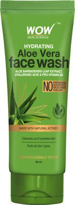 WOW SKIN SCIENCE Hydrating Aloe Vera | Cleanses and Hydrates Skin | Face Wash(50 ml)