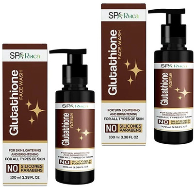 Spa ruca SPA RUKA GLUTATHIONE FACEWASH FOR SKIN LIGHTENING AND BRIGHTENTING (100ML X 2) PACK OF 2 Face Wash(200 ml)