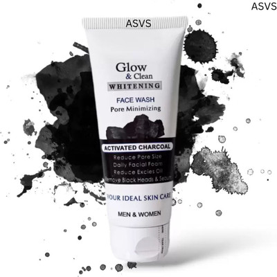 ASVS Natural Glow & Clean Anti Pimple Activated Charcoal  Bright Comfort Face Wash(100 ml)