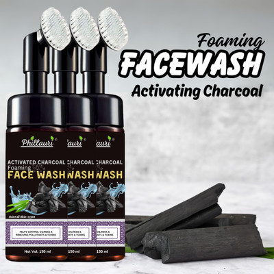 Phillauri Charcoal Detoxify Cleanser Reveal a fresh, radiant complexion with activated charcoal Face Wash(450 ml)