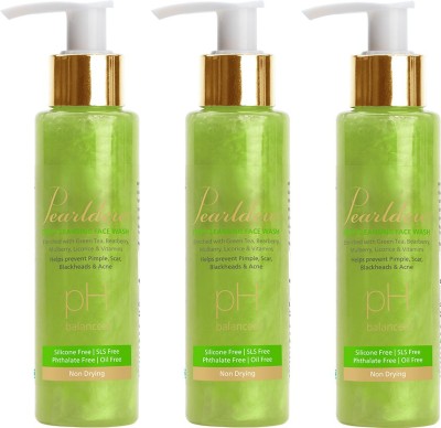 Pearldew Deep Cleansing  Neem & Aloe Vera Paraben Free Pack of 3 Face Wash(300 g)