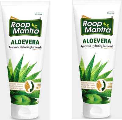 Roop Mantra ALOEVERA AYURVEDIC HYDRATING FACEWASH 100 ML 2 PC Face Wash(200 ml)