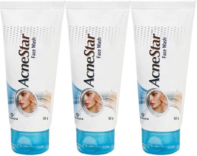 MANKIND Acne Star Face wash Set of 3 Face Wash(150 g)