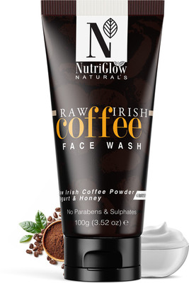 NutriGlow NATURAL'S Coffee Face Cleanser with Yogurt & Honey for Blackhead Removal Face Wash(100 g)