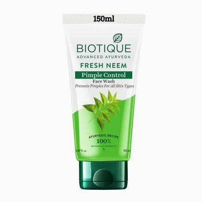 BIOTIQUE Fresh Neem Pimple Control  150ml Face Wash(150 g)