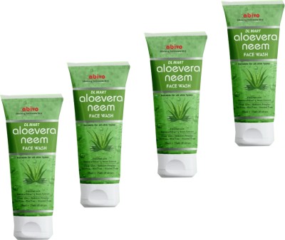 DL MART ABIVO ALOEVERA NEEM FACE WASH PACK OF 4 Face Wash(400 ml)