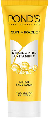 POND's DeTan Facewash, With Niacinamide & Vitamin C, Reduces Tan in 7 Days, For All Skin Types Face Wash(100 g)