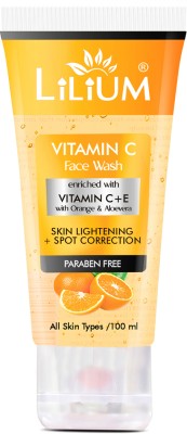 LILIUM Vitamin C  | Enriched with Vitamin C Orange & Aloe Vera Skin Lightening Face Wash(100 ml)