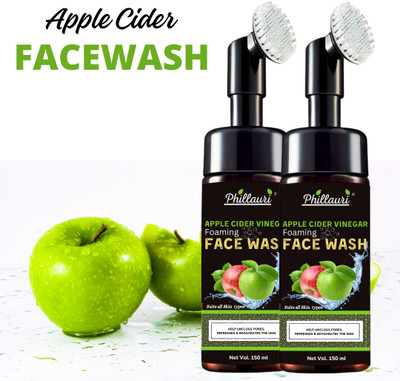 Phillauri Apple Cider Vinegar Facial Cleanser Deep Cleansing, Clarify & Balance Face Wash(300 ml)